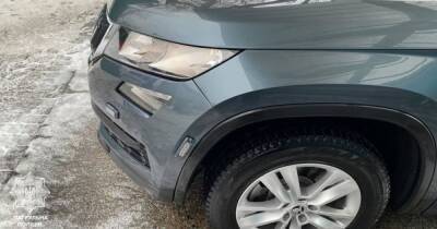 Lexus врезался в "фантомный" полицейский автомобиль в Киеве (фото)