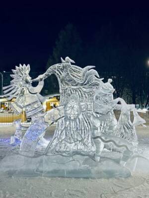 «Ледяная фантазия» в Череповце будет радовать горожан до конца сезона