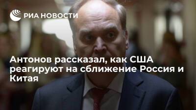 Посол Антонов: США опасаются сближения России и Китая