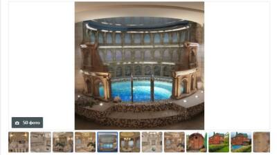 На продажу в Воронеже выставили коттедж в стиле Древнего Рима с водопадом за 50 млн