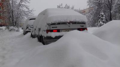 По пояс в снегу: сразу в нескольких российских регионах прошли сильные снегопады