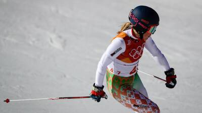 Мария Шканова провела тренировки на олимпийской горнолыжной трассе