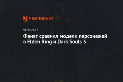 Фанат сравнил модели персонажей в Elden Ring и Dark Souls 3