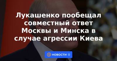 Лукашенко пообещал совместный ответ Москвы и Минска в случае агрессии Киева
