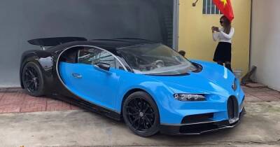 Мастера построили впечатляющую копию Bugatti Chiron (видео)