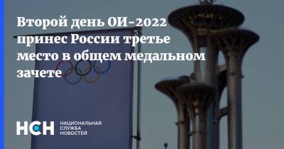 Второй день ОИ-2022 принес России третье место в общем медальном зачете