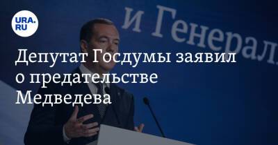 Депутат Госдумы заявил о предательстве Медведева. «За это его люто ненавидят»