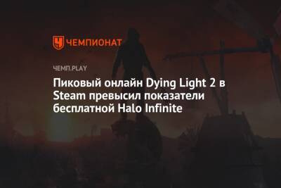 Пиковый онлайн Dying Light 2 в Steam превысил показатели бесплатной Halo Infinite