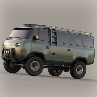 Современную модель минивэна УАЗ Буханка 2022 показали на фотографиях