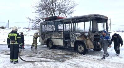 В Орле загорелся пассажирский автобус
