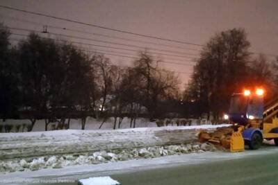 В ночь на 7 февраля с улиц Рязани вывезли более 2 тысяч кубометров снега
