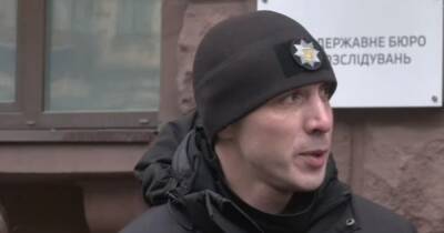 Патрульный Петрик, помешавший Трухину сбежать с места ДТП, пришел на допрос в ГБР (видео)
