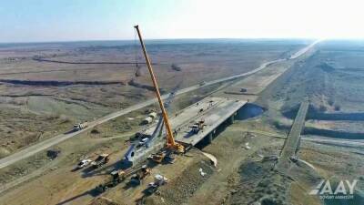 Ускоренными темпами продолжается строительство дороги Барда-Агдам (ФОТО/ВИДЕО) - trend.az - Азербайджан - Агдам