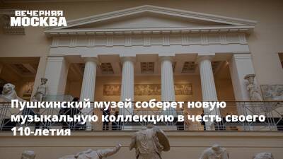 Пушкинский музей соберет новую музыкальную коллекцию в честь своего 110-летия