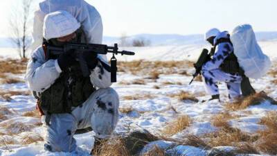 Автоматы АК-12 на учении спецназа ВВО в Забайкалье