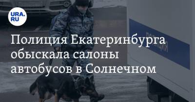 Полиция Екатеринбурга обыскала салоны автобусов в Солнечном