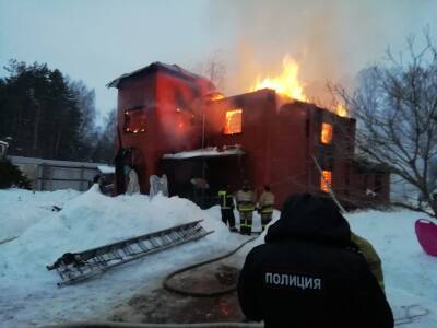 В селе Ласково под Рязанью сгорел дом семьи с тремя детьми
