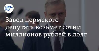 Завод пермского депутата возьмет сотни миллионов рублей в долг