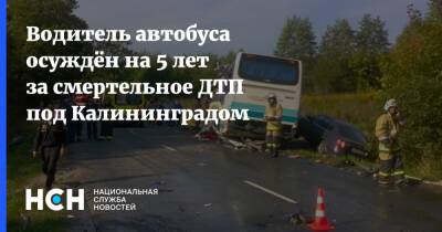 Водитель автобуса осуждён на 5 лет за смертельное ДТП под Калининградом