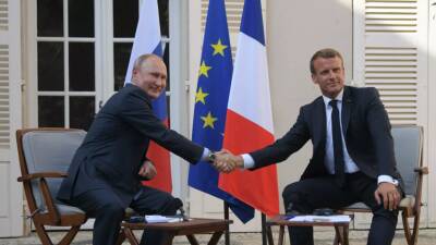 Президент Франции Макрон заявил о позитивном настрое перед встречей с Путиным в Москве