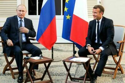 Путин отметил усилия Макрона в урегулировании конфликта на Украине