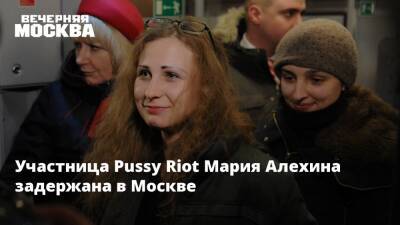 Участница Pussy Riot Мария Алехина задержана в Москве