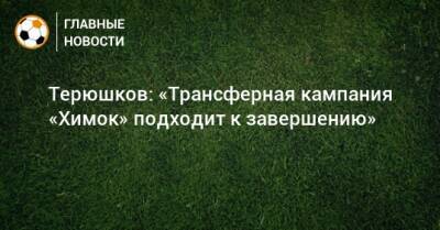 Терюшков: «Трансферная кампания «Химок» подходит к завершению»