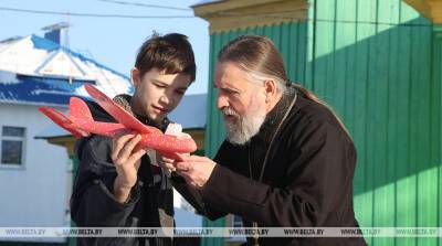 ФОТОФАКТ: Юные авиаконструкторы воскресной школы в Быхове