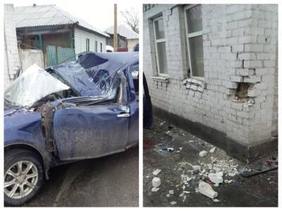 В Лисичанске случилось смертельное ДТП: автомобиль разбился о дом, опубликовано видео