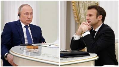 Эмманюэль Макрон провел в Москве переговоры с Владимиром Путиным