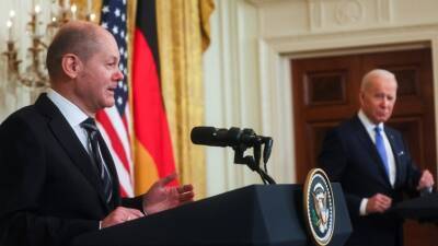 Шольц встретился с Байденом, чтобы продемонстрировать единство Германии с США по вопросу Украины