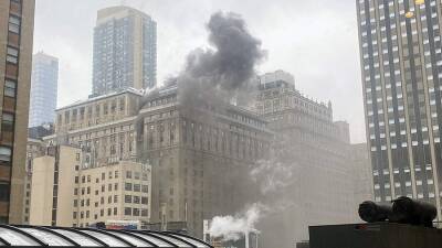 Загорелся отель «Пенсильвания» в центре Нью-Йорка