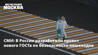 СМИ: В России разработали проект нового ГОСТа по безопасности пешеходов