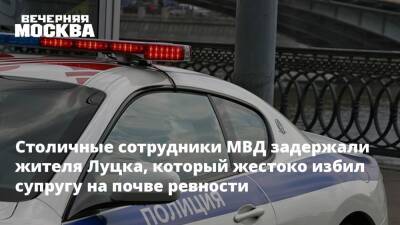 Столичные сотрудники МВД задержали жителя Луцка, который жестоко избил супругу на почве ревности