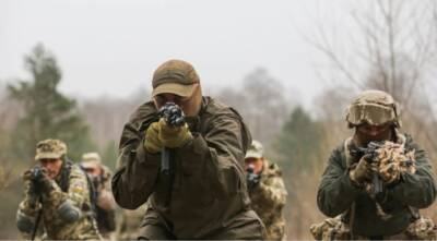 В Киеве прошли масштабные учения полного состава 112-й бригады терробороны. ФОТО