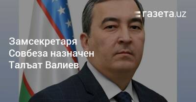 Заместителем секретаря Совбеза назначен Талъат Валиев