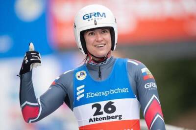 Российская саночница Татьяна Иванова выиграла бронзу на Олимпиаде в Пекине