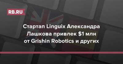 Стартап Linguix Александра Лашкова привлек $1 млн от Grishin Robotics и других