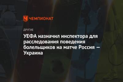 УЕФА назначил инспектора для расследования поведения болельщиков на матче Россия — Украина