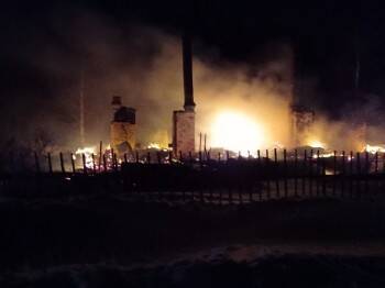Опубликованы фото сгоревшего дотла жилого дома в Вологодском районе - vologda-poisk.ru - район Вологодский