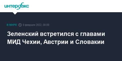 Зеленский встретился с главами МИД Чехии, Австрии и Словакии