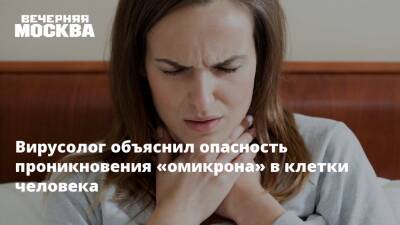 Вирусолог объяснил опасность проникновения «омикрона» в клетки человека - vm.ru - Россия