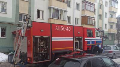 Женщину спасли из горящей квартиры в Минске