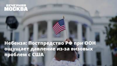 Небензя: Постпредство РФ при ООН ощущает давление из-за визовых проблем с США