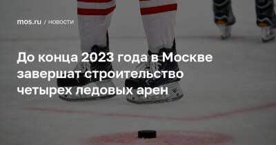 До конца 2023 года в Москве завершат строительство четырех ледовых арен
