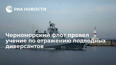 Водолазы Черноморского флота провели учение по отражению подводных диверсантов