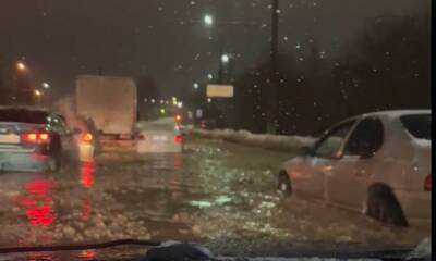 И снова потоп! Сегодня ночью в Петрозаводске затопило еще одну улицу: мэр соберет экстренное заседание