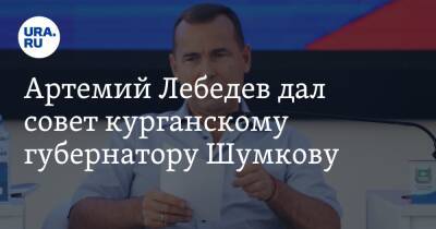 Артемий Лебедев дал совет курганскому губернатору Шумкову. Видео