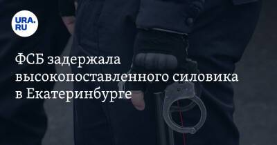ФСБ задержала высокопоставленного силовика в Екатеринбурге