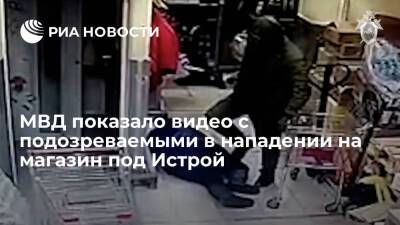 Опубликовано видео с подозреваемыми в нападении на магазин под Истрой и убийстве продавца